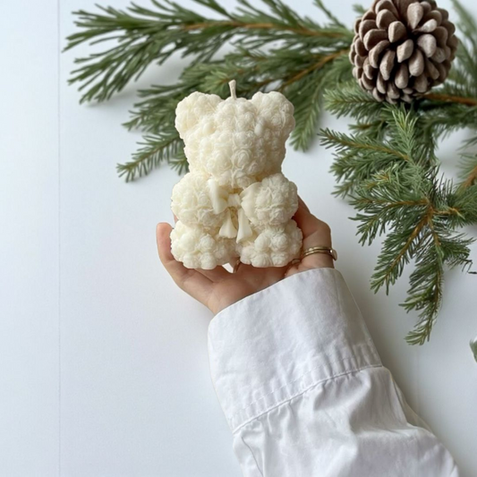 ROSE BEAR CANDLE